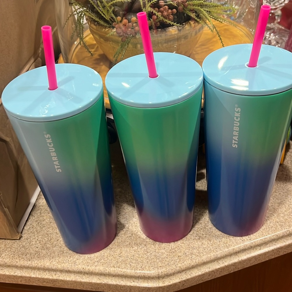 🆕 with Tags STARBUCKS 24oz Metal Tumbler “Beautiful”